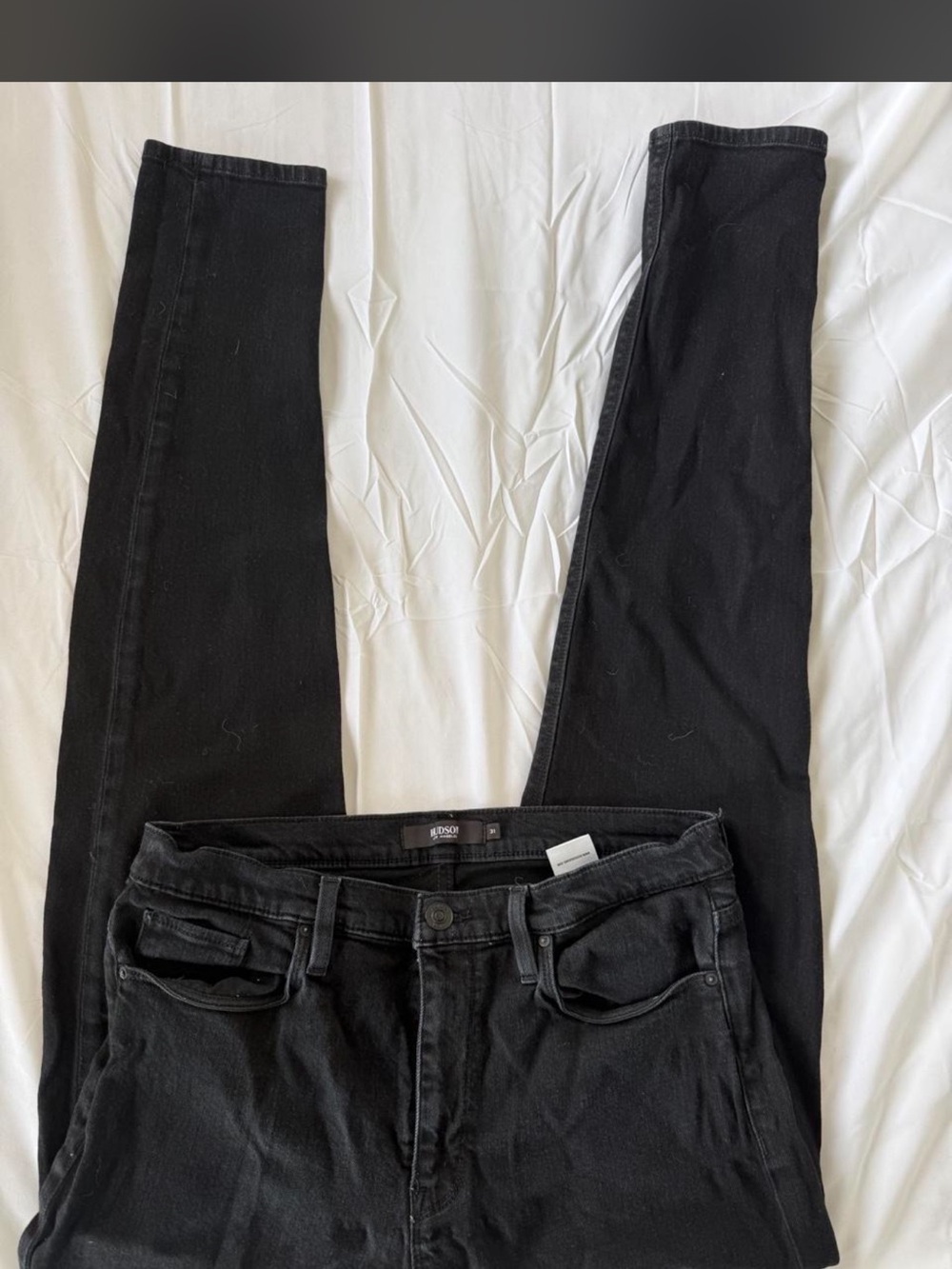 Hudson Jeans Black Skinny Denim - Size 31